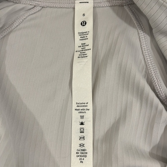 NWOT Lululemon Rulu Ribbed Cropped Half Zip Top Jacket - Picture 9 of 11
